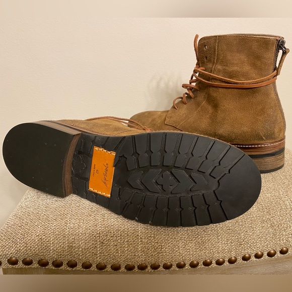 $1,245 Marsèll Men’s suede lace-up boots in Chestnut - Picture 10 of 16